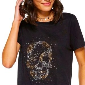 Ramy Brook Embellished Skull Shirt